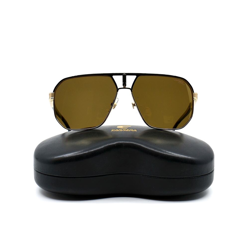 NEW CARRERA 1062/S GOLD BROWN MIRROR POLARIZED AUTHENTIC SUNGLASSES - Picture 12 of 12